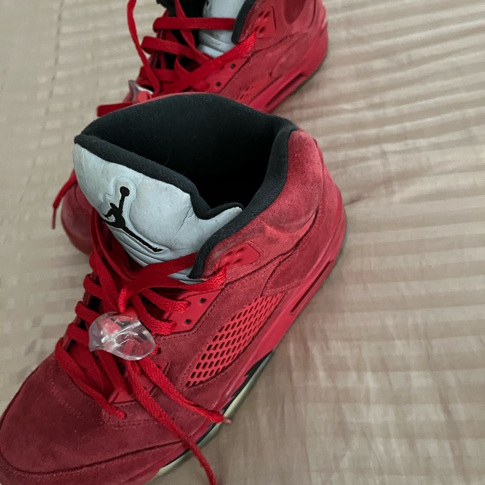 Red Air Jordan Sneakers - Picture 2 of 4
